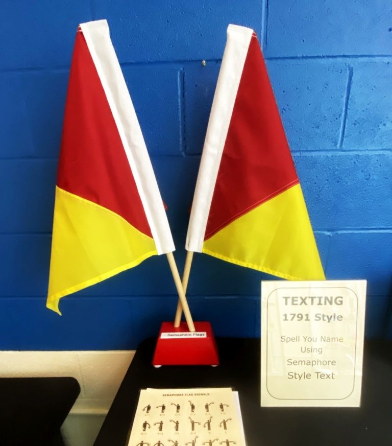 Learn texting using semaphore.