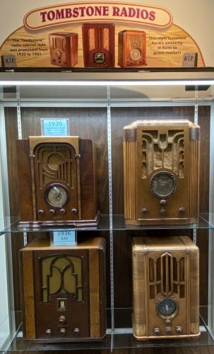 To sell more radio the marketing plan was to make the appearance more attractive to the buyer. using the tombstone design.