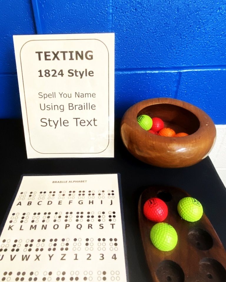 Learn texting using Braille.