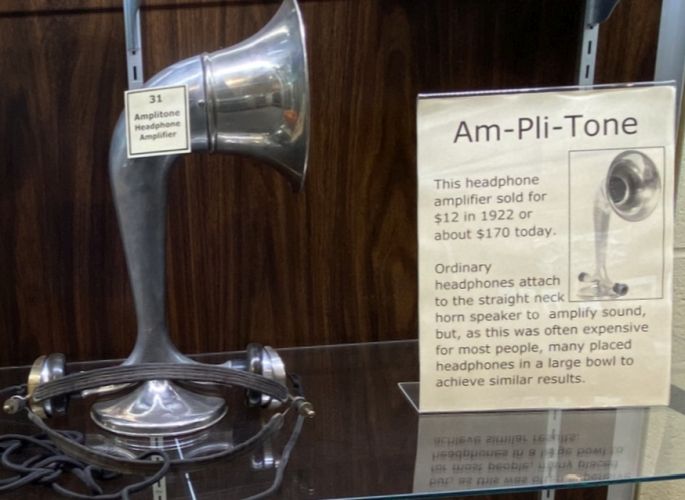 Why was this horn attached to the headphones?