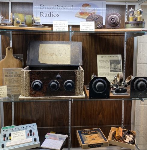 How electronics began by mounting radio parts on the most available mounting surface. in the home.