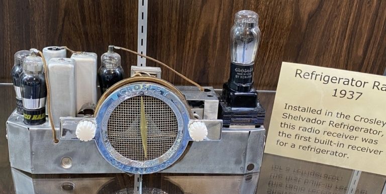 Crosley was the first to incoporat a radio into a refrigerator.