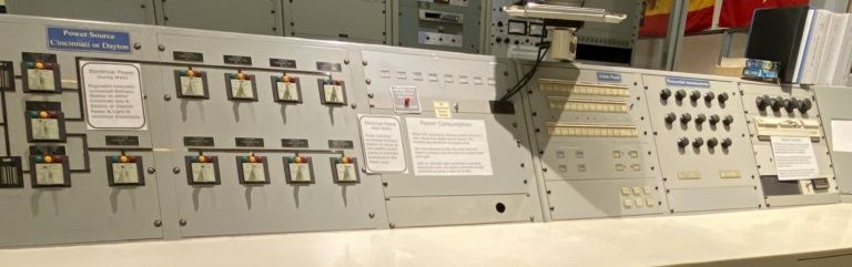 Station power supply controls panel.