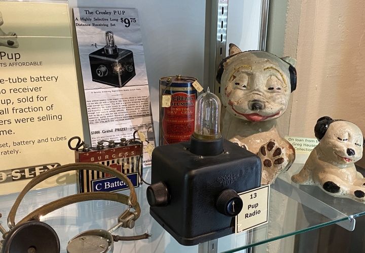 Crosley made radios affordable with this one-tube version named the Pup.