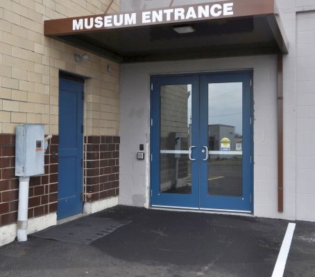 Use the side entrance.